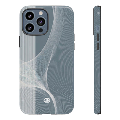 Slate Contour Drift · Tough Phone Case for iPhone · Grey
