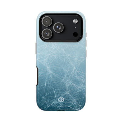 Teal Tough Phone Case for iPhone - Arctic Digital Nexus