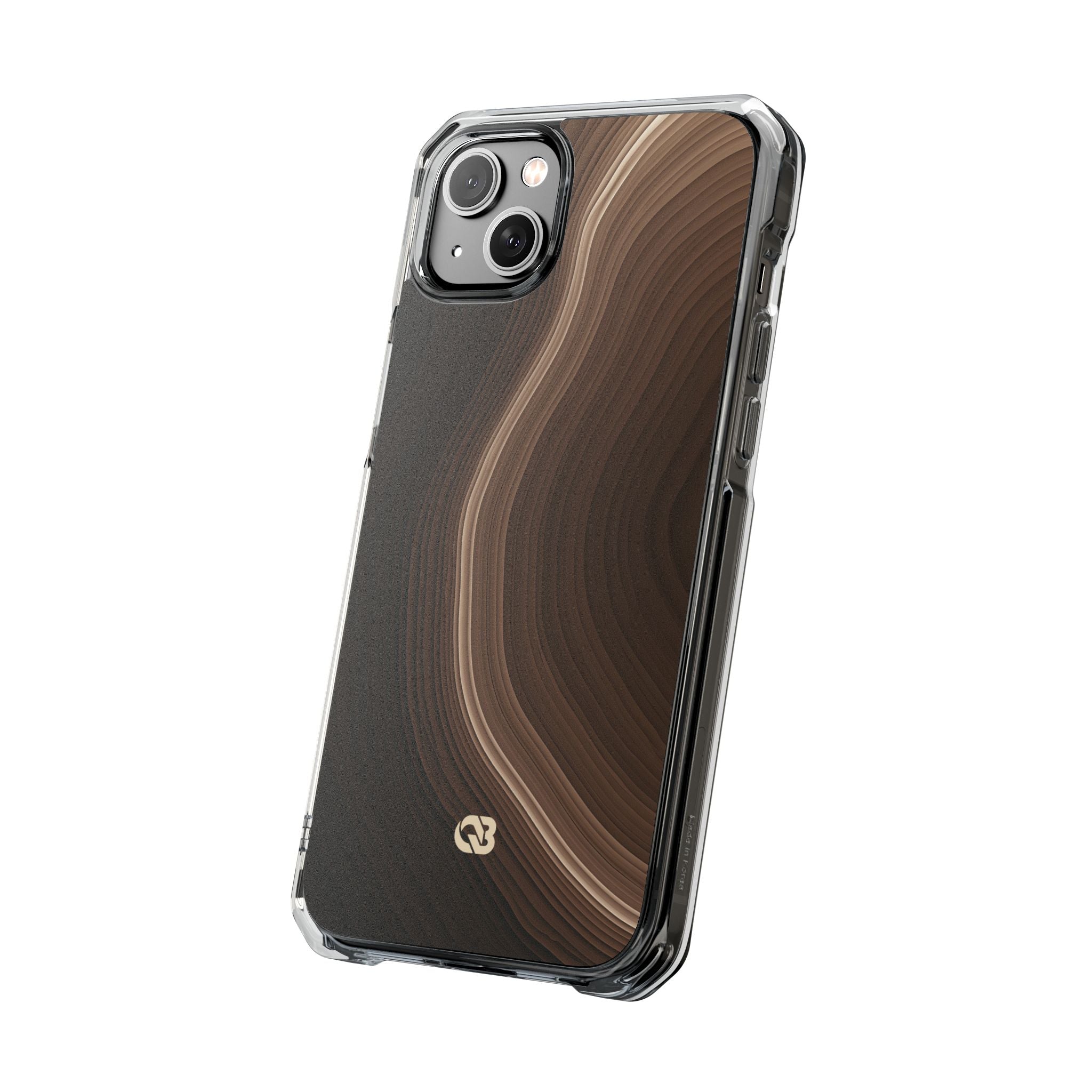 Brown Impact MagSafe Phone Case for iPhone - Bronzed Canyon Relief
