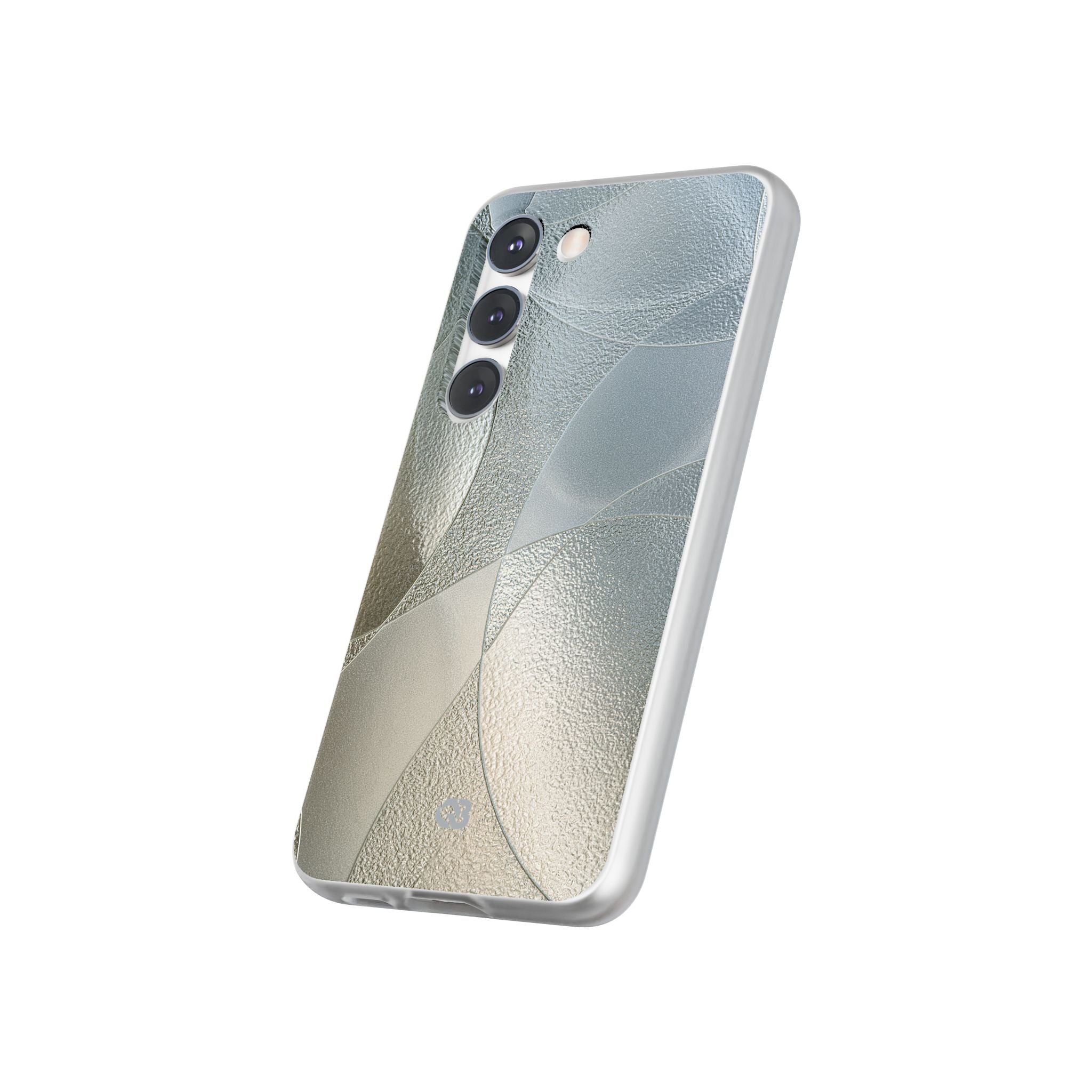 Silver Lite Phone Case for Samsung - Frosted Silver Mosaic
