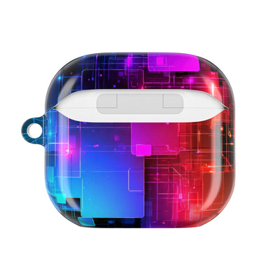 Spectral Circuit Grid · Hard Case for AirPods & AirPods Pro · Black