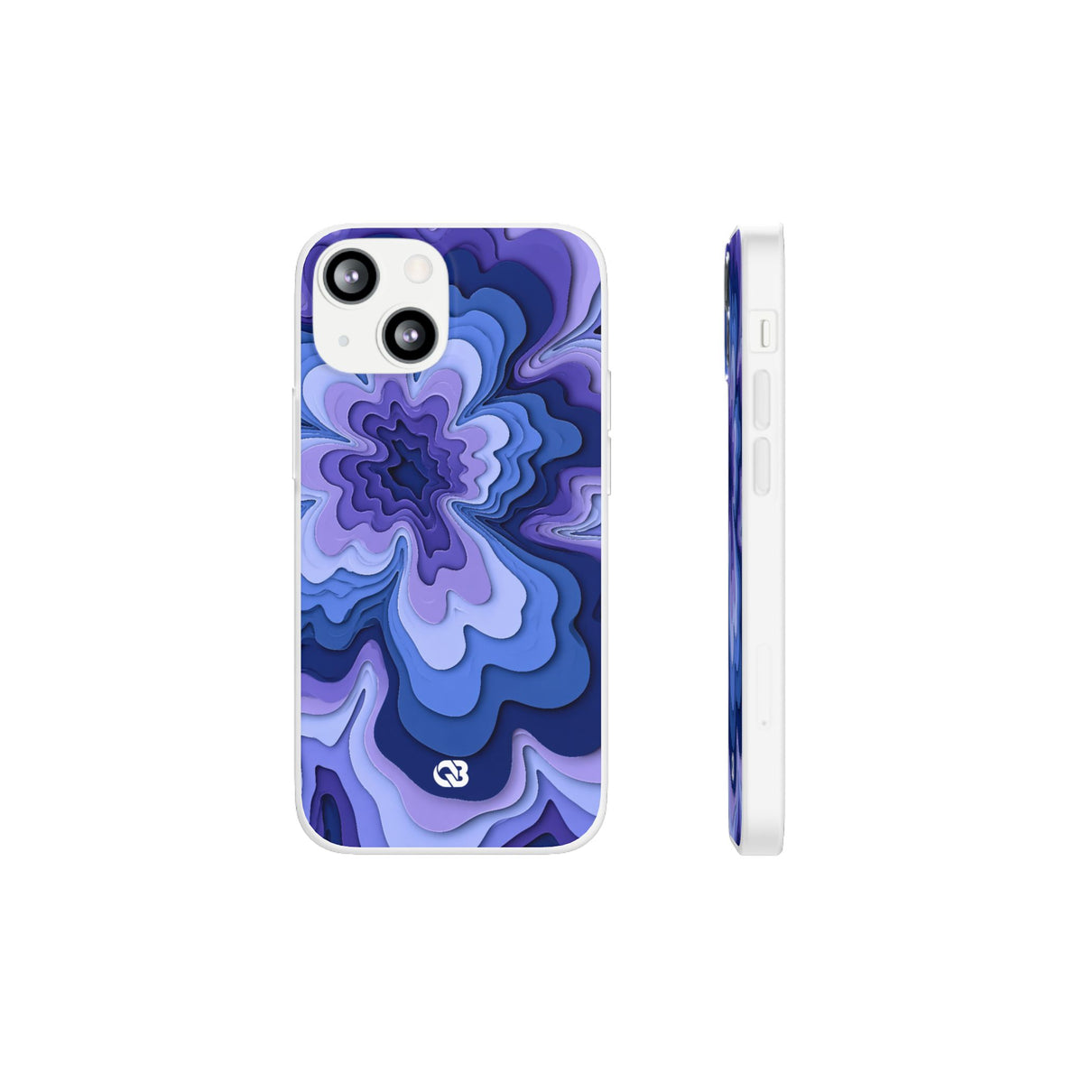 Periwinkle Strata Bloom · Lite Phone Case for iPhone ·  Purple
