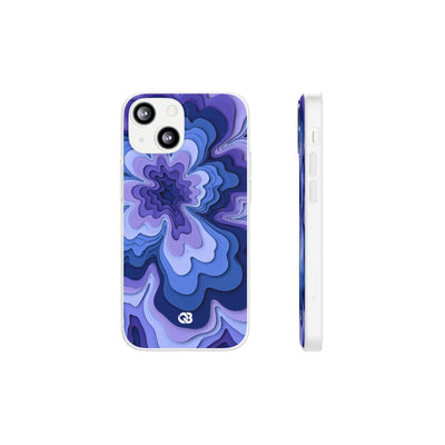 Periwinkle Strata Bloom · Lite Phone Case for iPhone ·  Purple