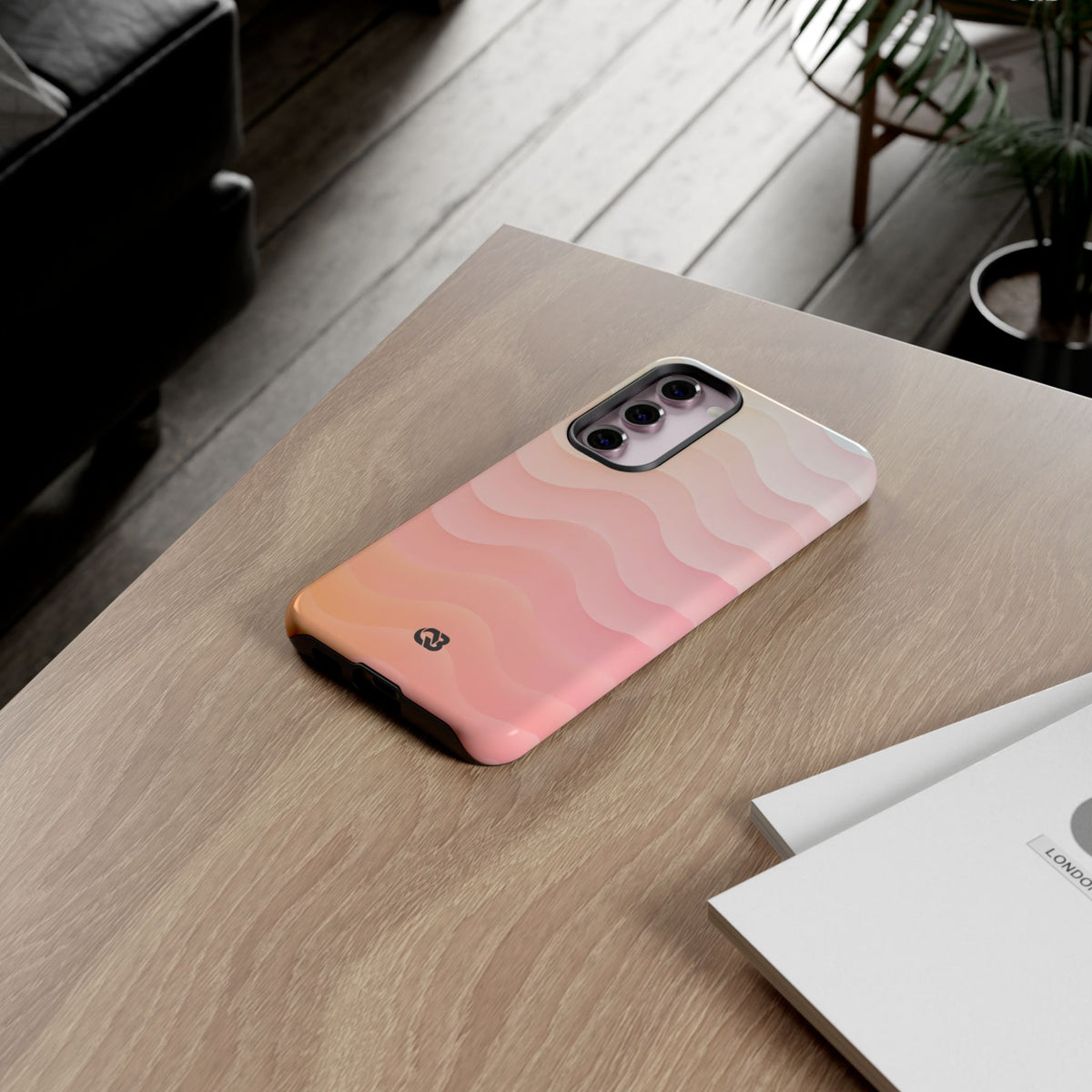 Blush Horizon Waves · Tough Phone Case for Samsung · Pink