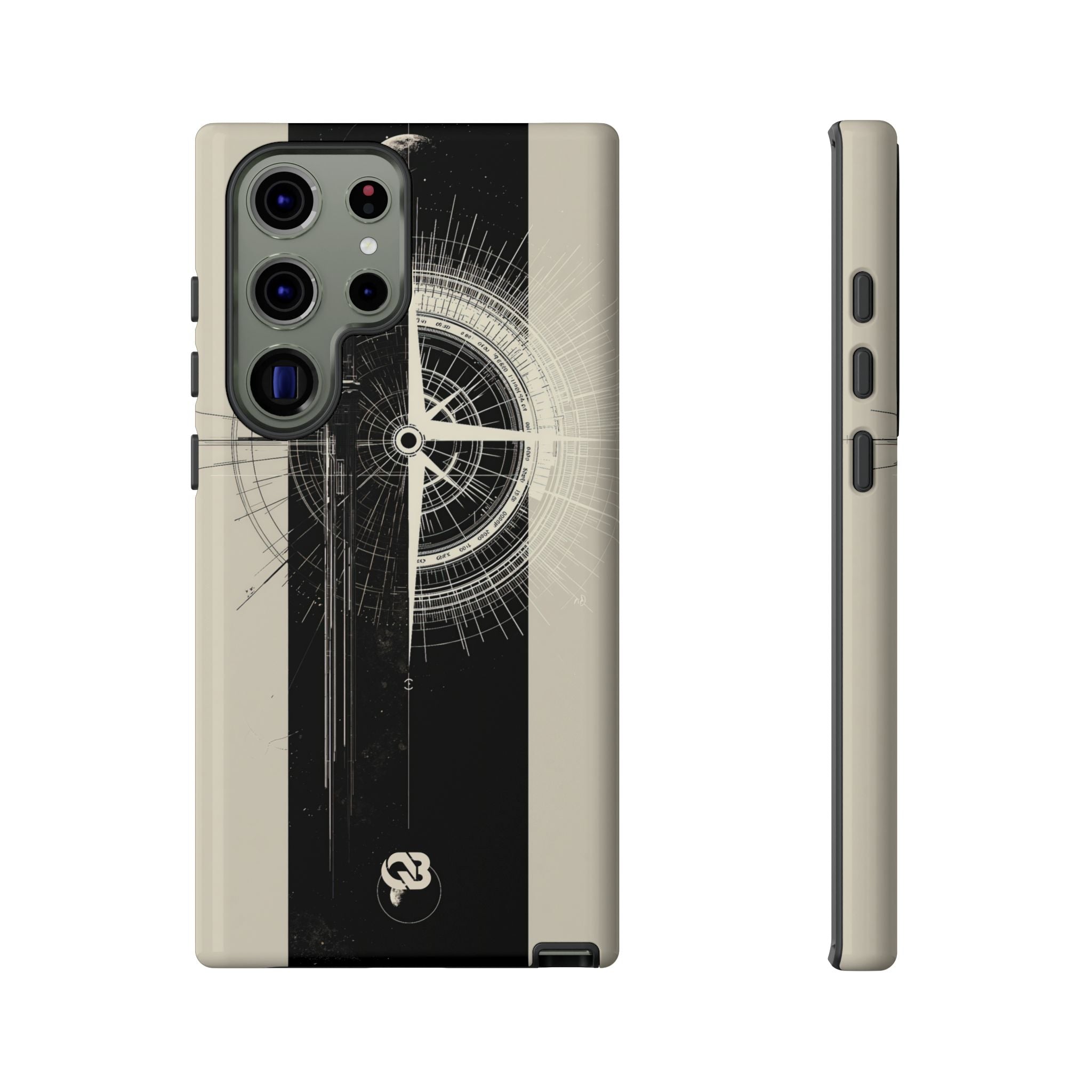 Beige Tough Phone Case for Samsung - Zenith Vector Spire
