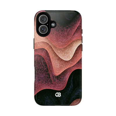 Rose Contour Waves · Tough 2.0 Magnetic Phone Case for iPhone · Pink