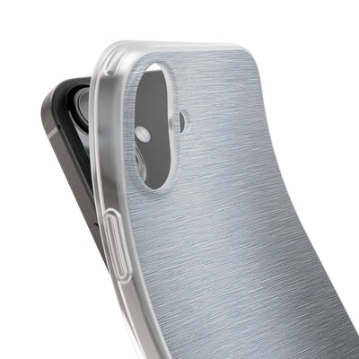 Silver Lite Phone Case for iPhone - Satin Chrome Grain