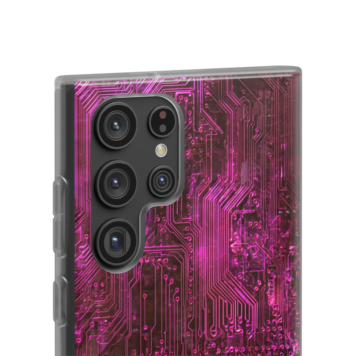 Magenta Circuit Trace · Lite Phone Case for Samsung · Pink