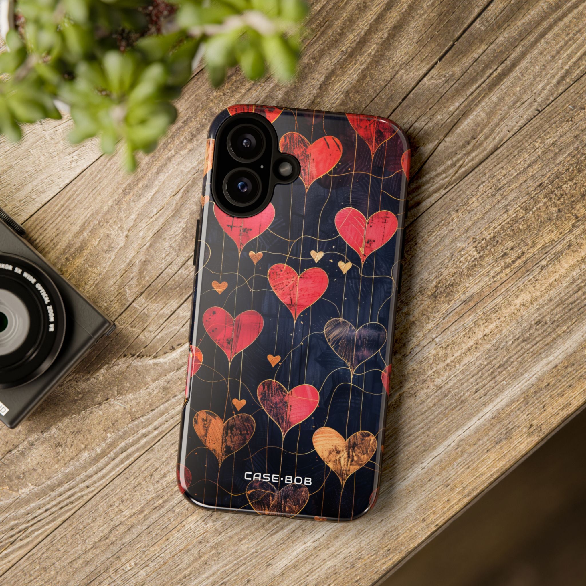 Heartweb Glow iPhone 16 Plus Case - Tough