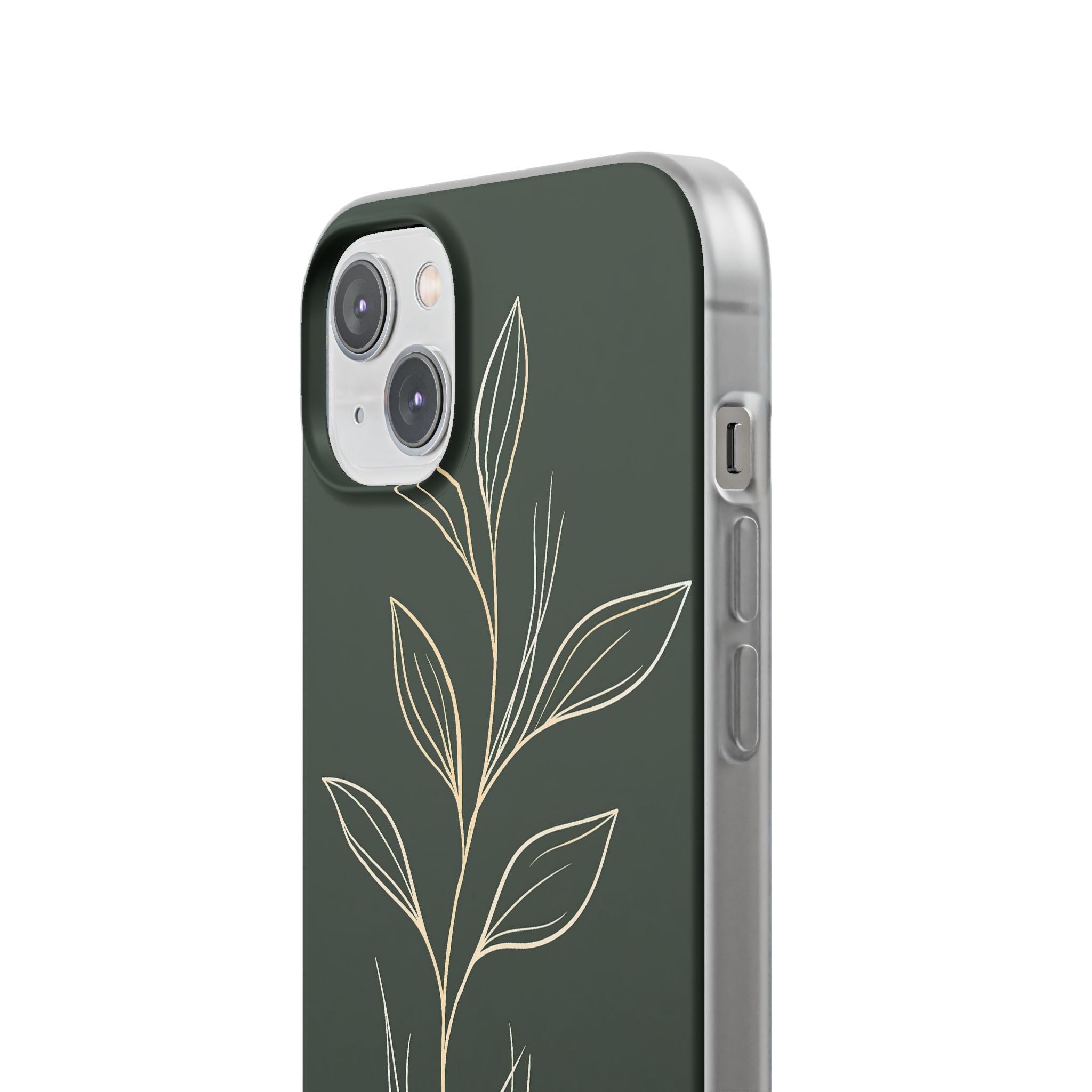 Green Lite Phone Case for iPhone - Deep Moss Willow
