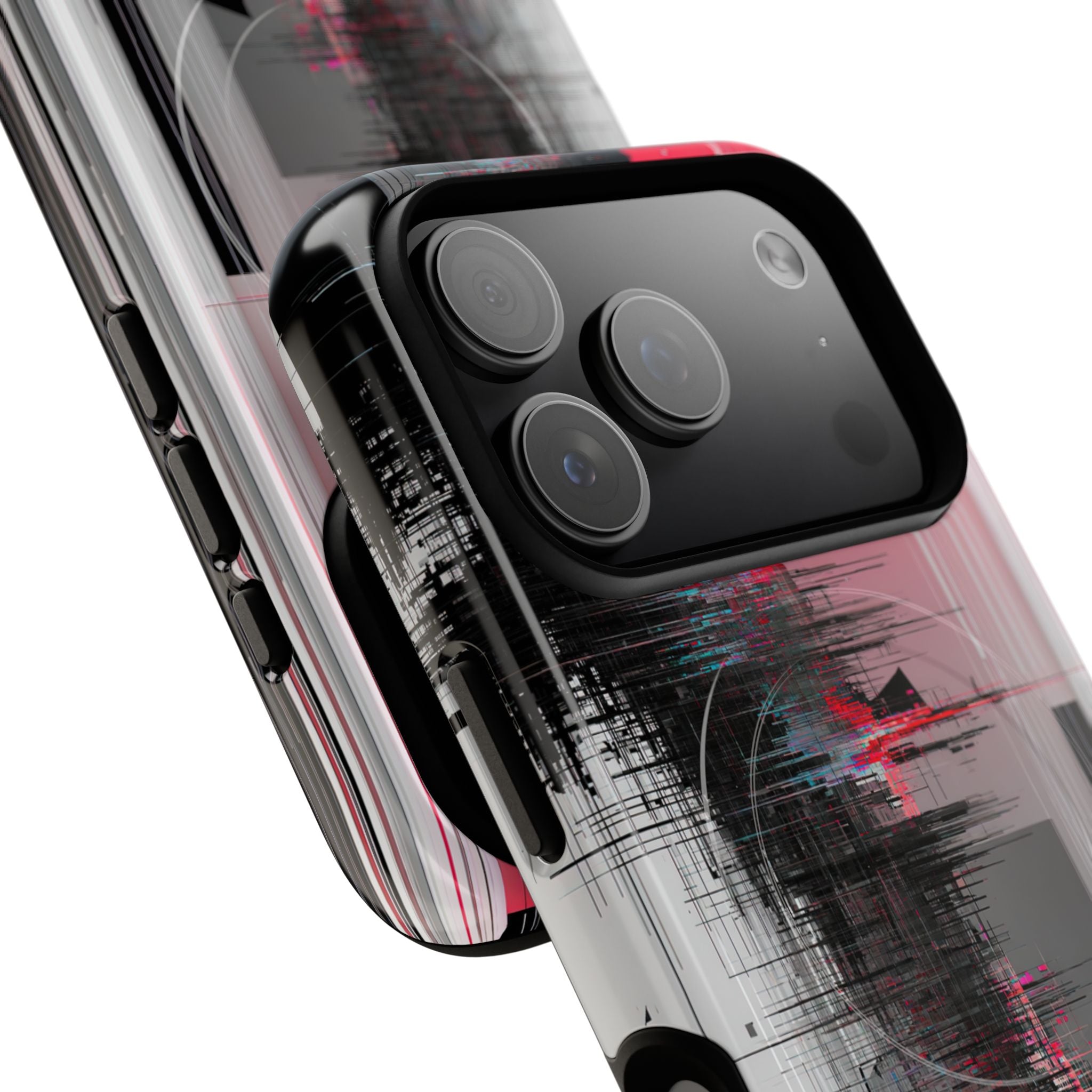 Black Tough 2.0 Magsafe Phone Case for iPhone - Crimson Data Leak
