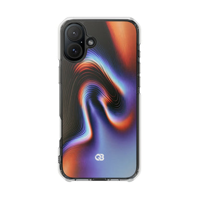 Prismatic Resonance · Clear Impact Magnetic Phone Case for iPhone · Purple
