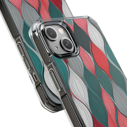 Leaf Cascade Teal iPhone 14 Plus Case - Impact