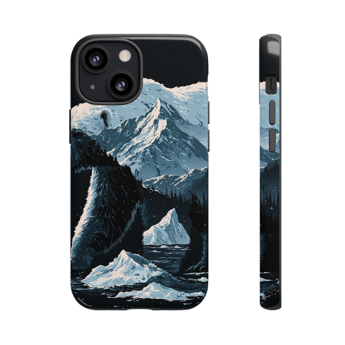 Nordic Arctic Bear · Tough Phone Case for iPhone · Black