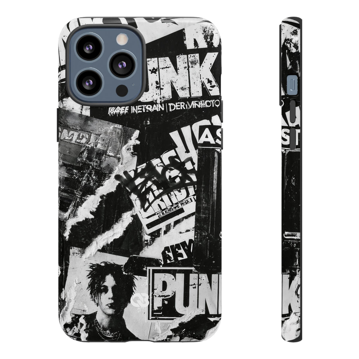 Underground Punk Collage · Tough Phone Case for iPhone · Black