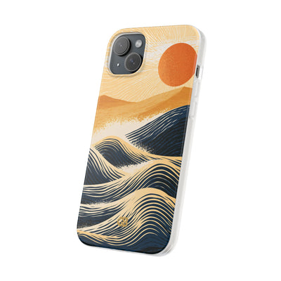 Blue Lite Phone Case for iPhone - Kyoto Cresting Tide