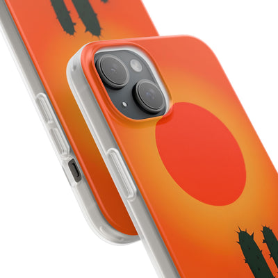 Scorched Saguaro Sunset · Soft Phone Case for iPhone