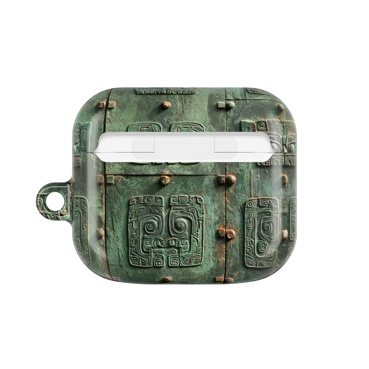 Dynastic Bronze Relief · Hard Case for AirPods & AirPods Pro · Green