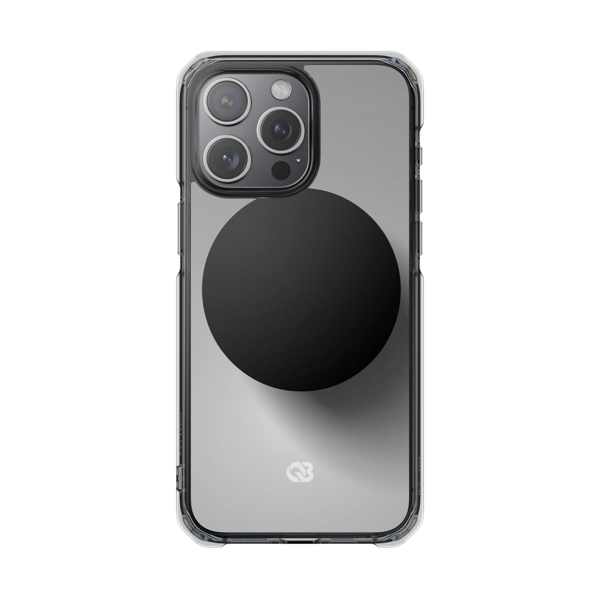 Grey Impact MagSafe Phone Case for iPhone - Matte Onyx Sphere