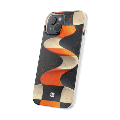 Orange Grit Twist · Coque de téléphone Soft pour iPhone