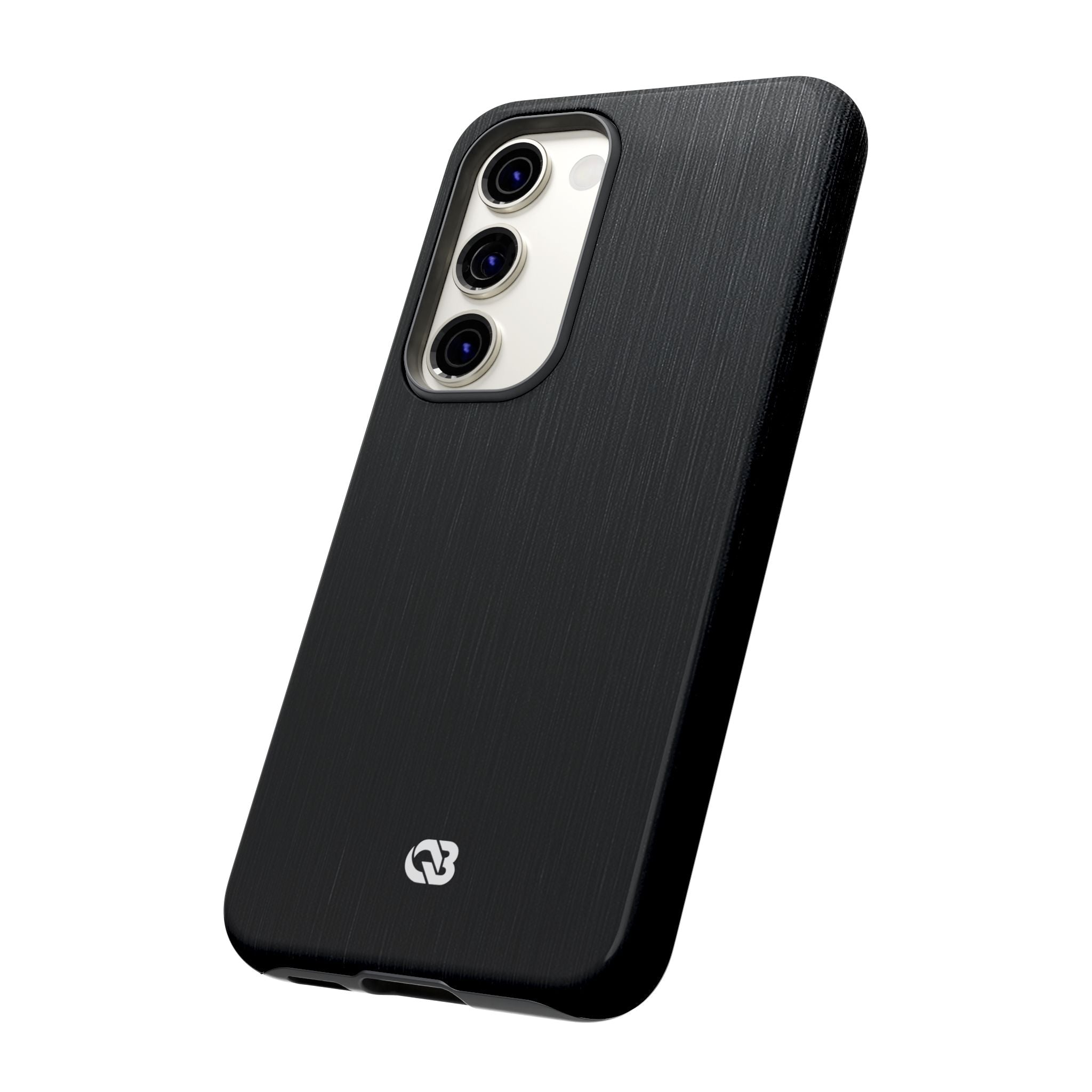 Black Tough Phone Case for Samsung - Brushed Obsidian Slate