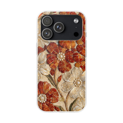 Carnelian Pearl Bloom · Lite Phone Case for iPhone ·  Orange