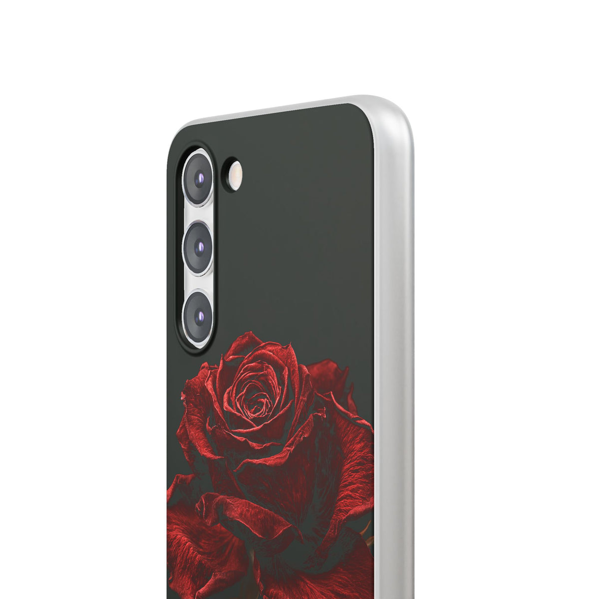 Crimson Noir Rose · Lite Phone Case for Samsung · Black