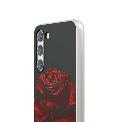 Crimson Noir Rose · Lite Phone Case for Samsung · Black