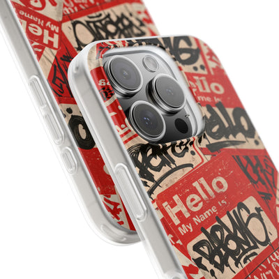 Slap Tag Collage · Lite Phone Case for iPhone ·  Red