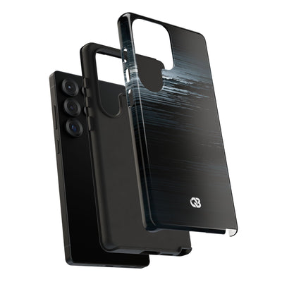 Black Tough Phone Case for Samsung - Frozen Signal Glitch