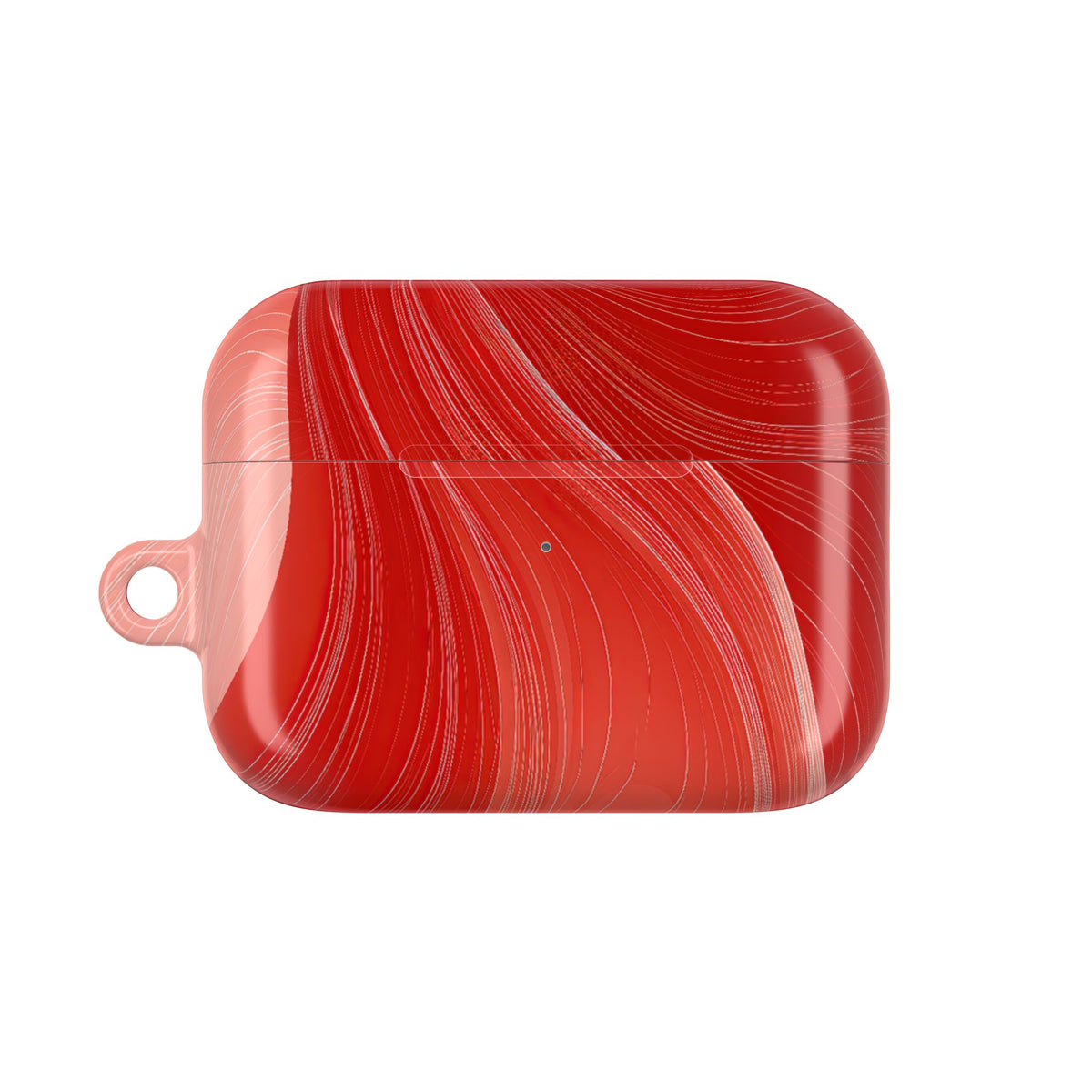 Crimson Contour · Hard Case for AirPods & AirPods Pro · Red