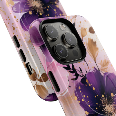 Gilded Violet Bloom · Tough+ Phone Case for iPhone · Magsafe