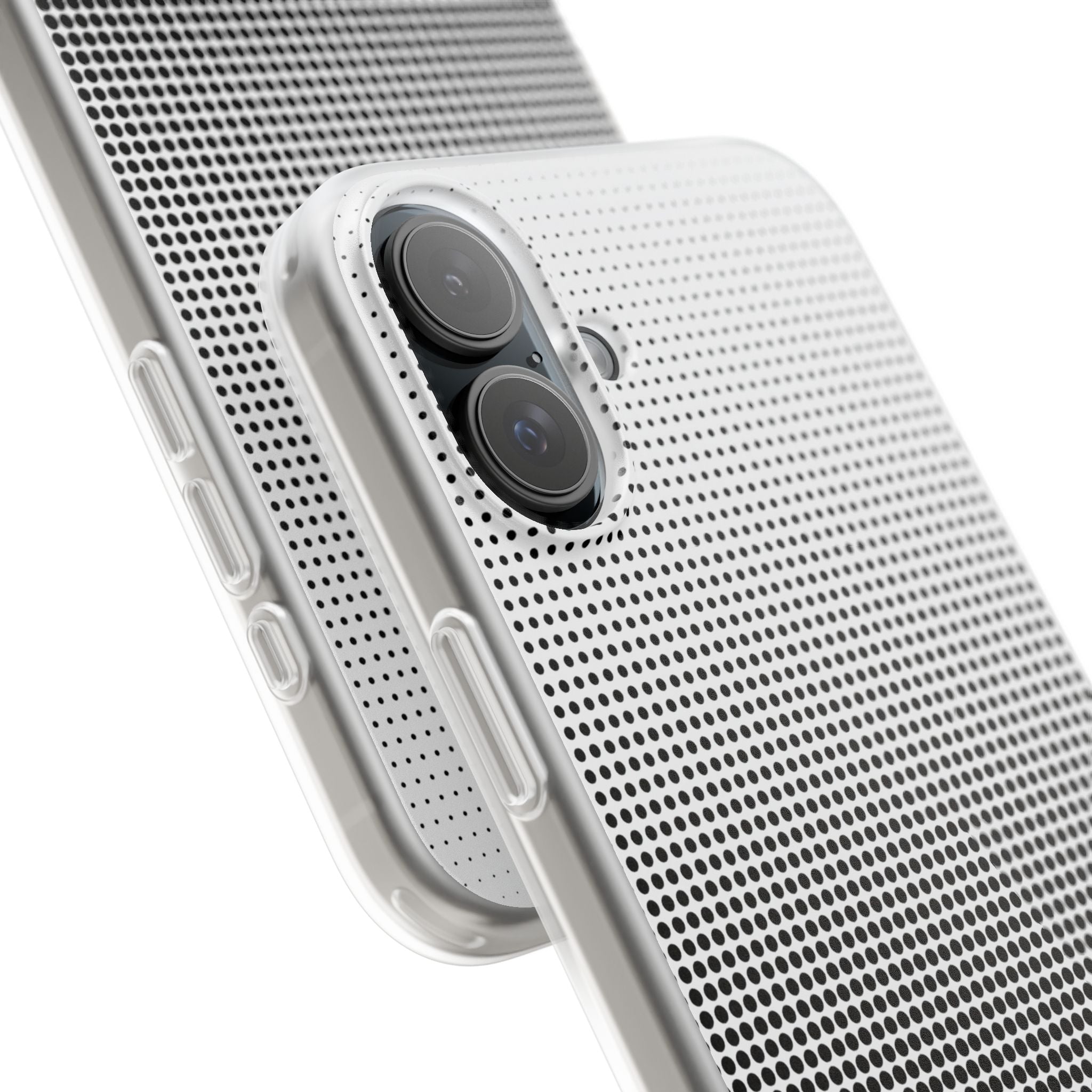 Black Lite Phone Case for iPhone - Obsidian Halftone Flux