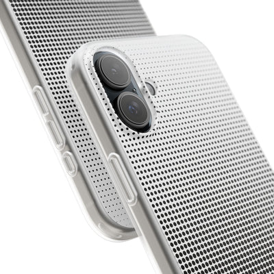 Black Lite Phone Case for iPhone - Obsidian Halftone Flux