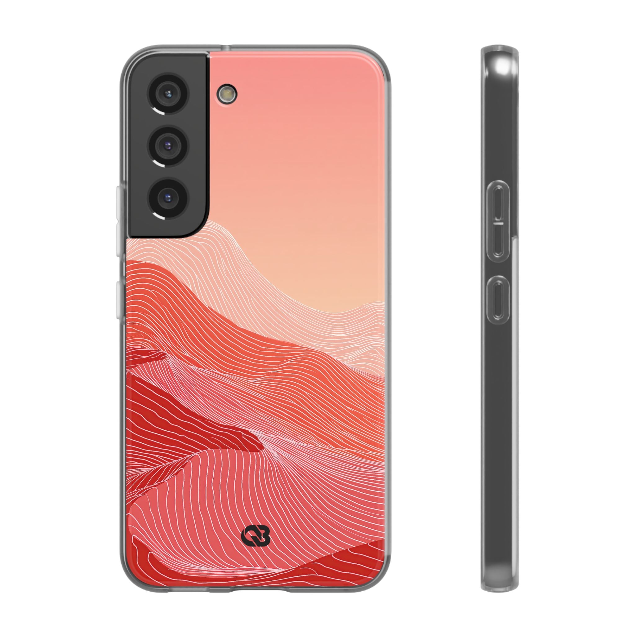 Red Lite Phone Case for Samsung - Crimson Ridge Contour