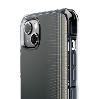 Grey Impact MagSafe Phone Case for iPhone - Charcoal Tech Grid
