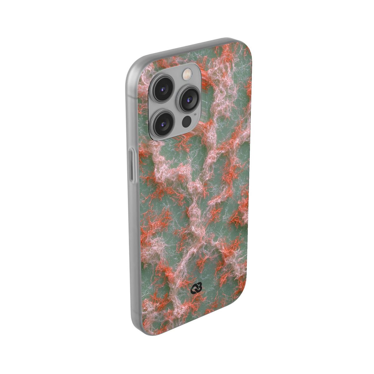 Coral Pixel Matrix · Lite Phone Case for iPhone ·  Green