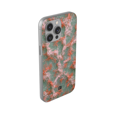 Coral Pixel Matrix · Lite Phone Case for iPhone ·  Green