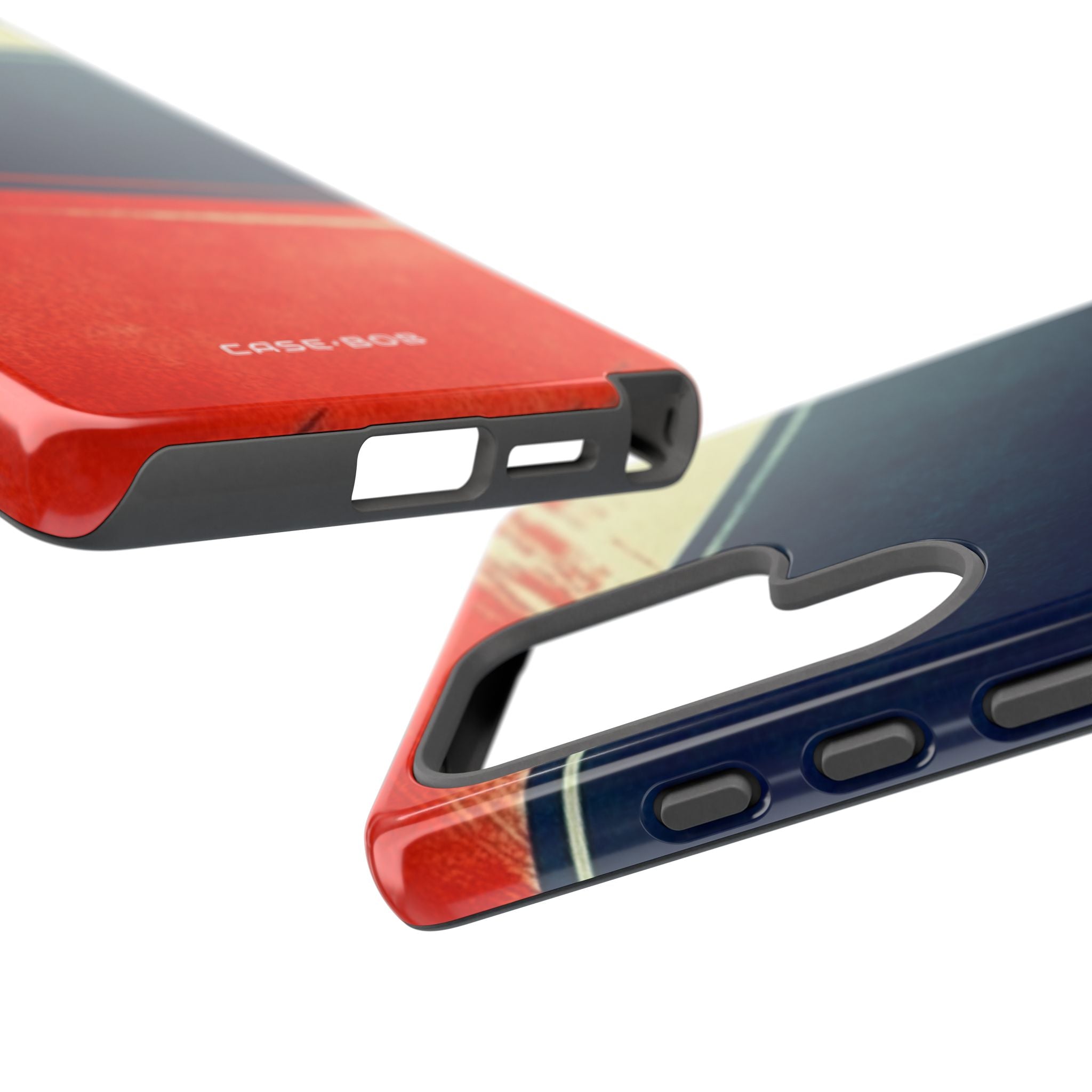 Blå diagonal bevægelse Samsung S25 Ultra Cover - Tough