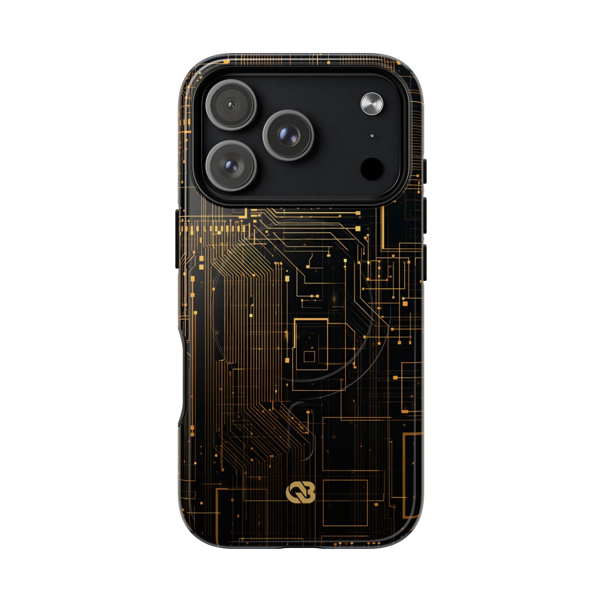 Gold Tough 2.0 Magsafe Phone Case for iPhone - Amber Core Mainframe