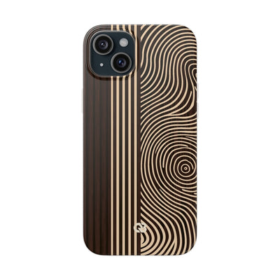 Timber Ring Contour · Lite Phone Case for iPhone ·  Brown