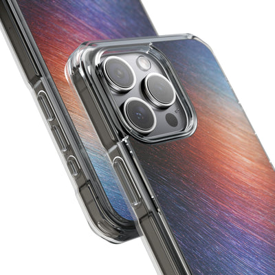 Radiant Energy Stream · Clear Impact Magnetic Phone Case for iPhone · Blue