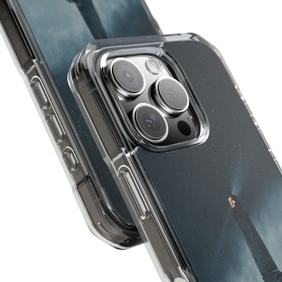 Nordic Coastal Beacon · Clear Impact Magnetic Phone Case for iPhone · Blue