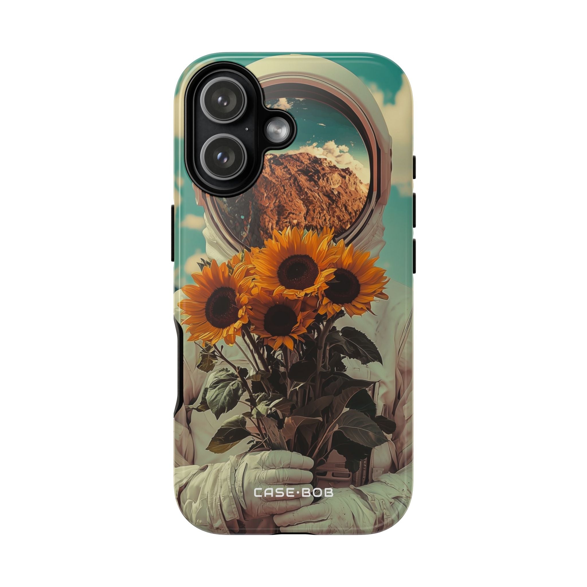 Sunflower Astronaut iPhone 17 Case - Tough - CASE•BOB