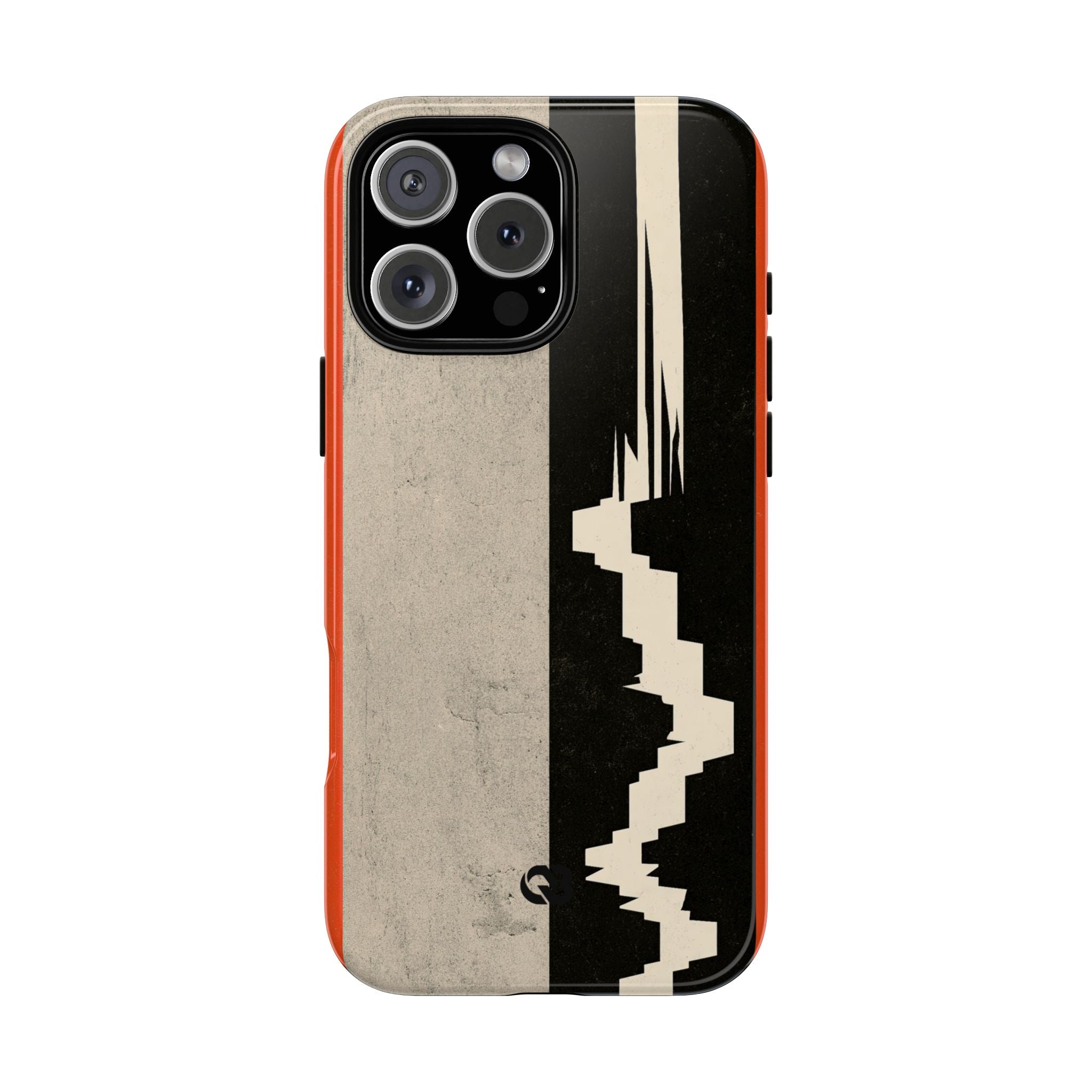 Orange Tough Phone Case for iPhone - Orange Monolith Rift