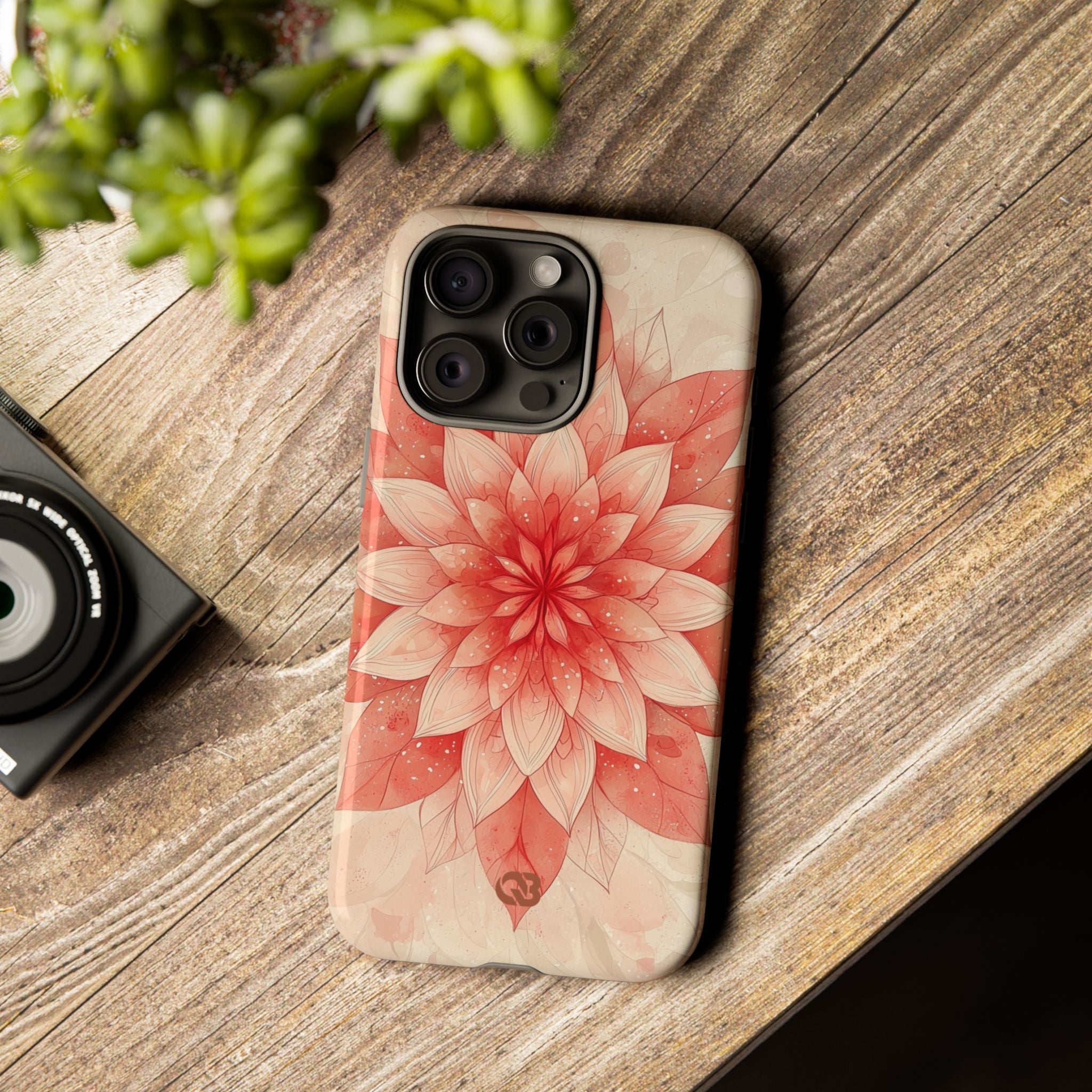Coral Layered Bloom · Tough Coque de téléphone pour iPhone