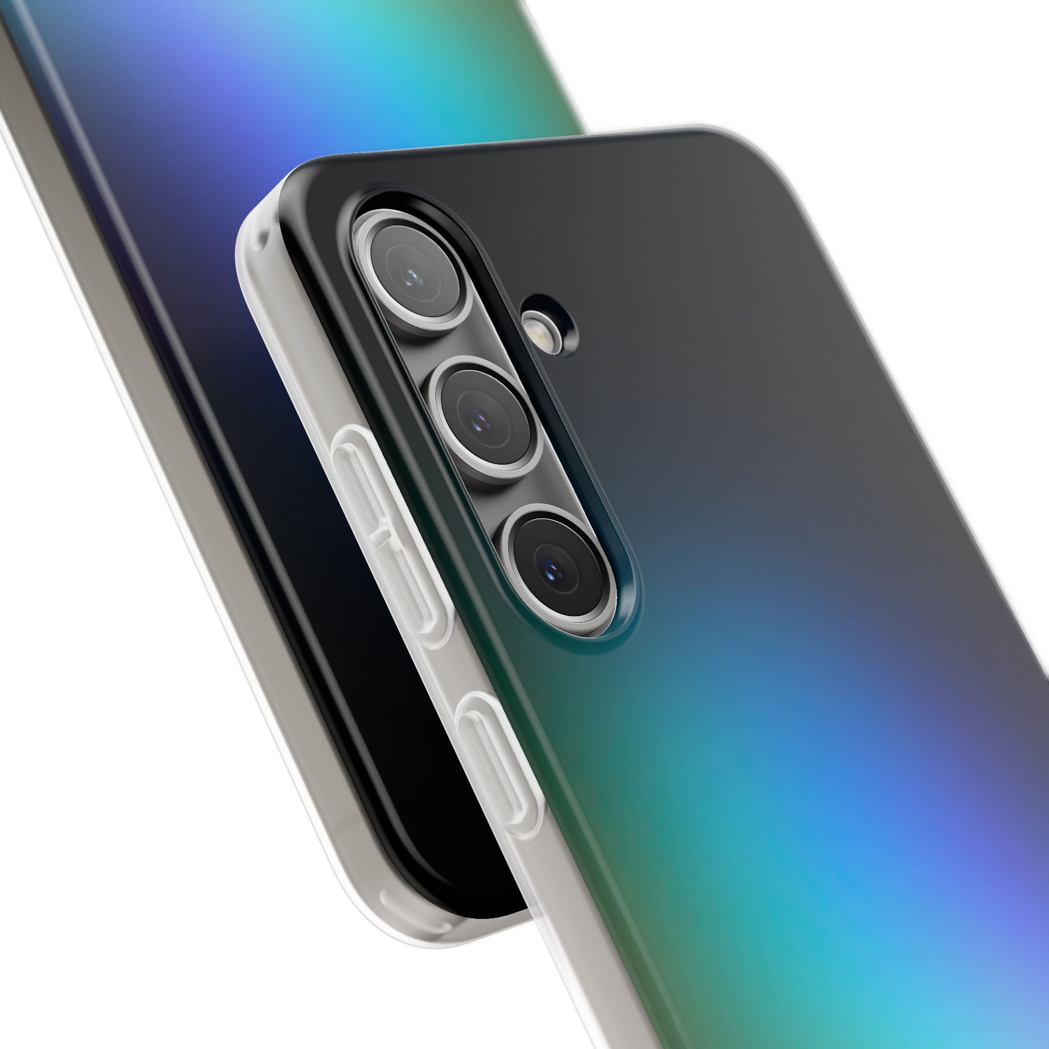Black Lite Phone Case for Samsung - Electric Prism Grain