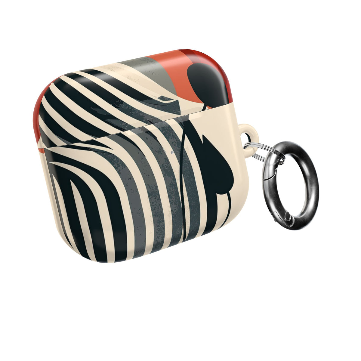 Modernist Poppy · Hard Case for AirPods & AirPods Pro · Beige