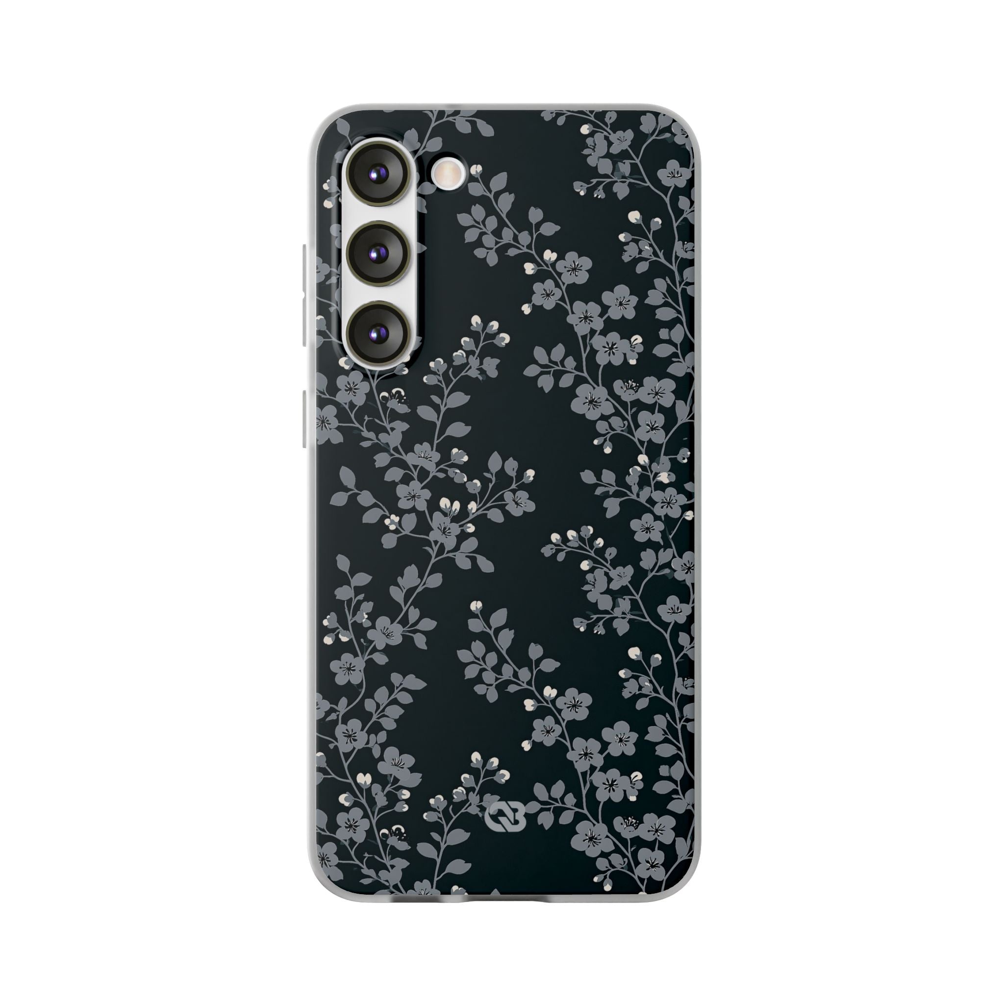 Black Lite Phone Case for Samsung - Midnight Slate Blossom