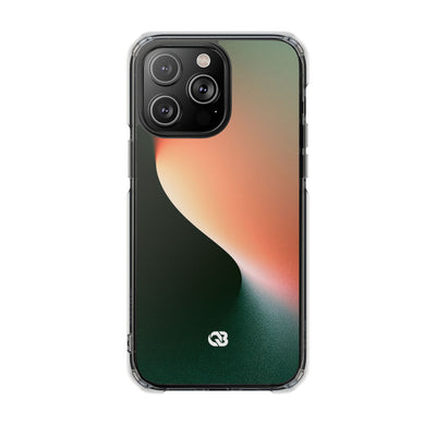 Luminous Arc · Clear Impact Magnetic Phone Case for iPhone · Green